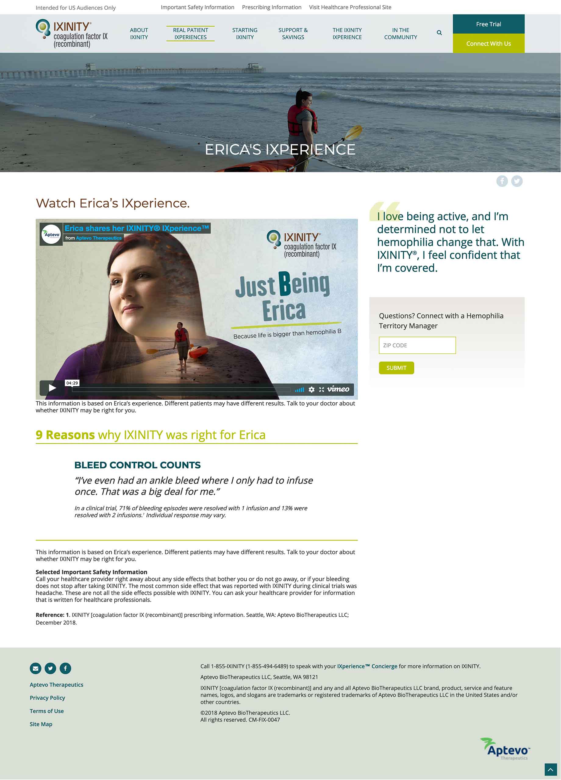 Sample patient profile